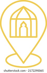 Pin vector icon. Can be used for printing, mobile and web applications.
