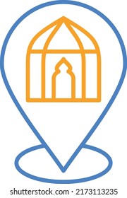 Pin vector icon. Can be used for printing, mobile and web applications.