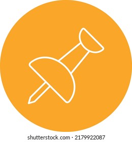 Pin vector icon. Can be used for printing, mobile and web applications.