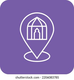 Pin vector icon. Can be used for printing, mobile and web applications.