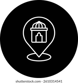 Pin vector icon. Can be used for printing, mobile and web applications.