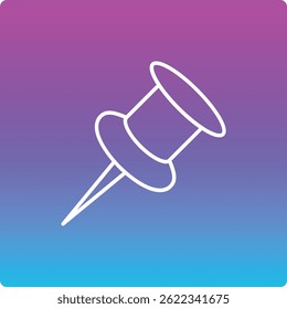 Icono de Vector pin. Se puede utilizar para aplicaciones de impresión, móviles y de Web.