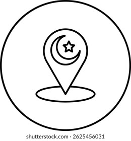 Icono de Vector pin. Se puede utilizar para aplicaciones de impresión, móviles y de Web.