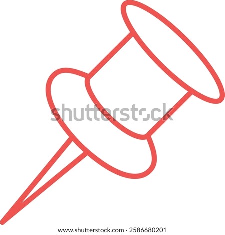 Pin vector icon. Can be used for printing, mobile and web applications.