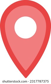 Pin Vector Icon Flat Style