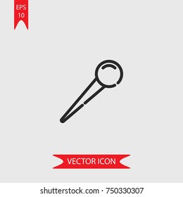 Pin vector icon, illustration symbol
