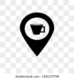 Pin vector icon isolated on transparent background, Pin logo concept