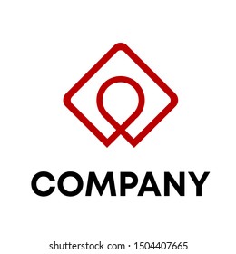 Pin vector icon. Location pin logo sign template