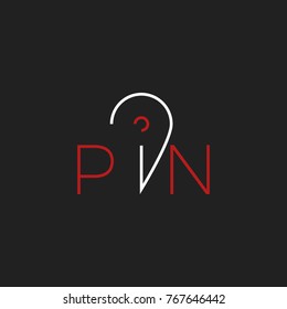 Pin design Stock Photos & Vectors |