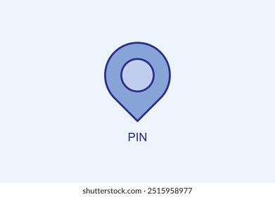 Pin Vector Icon Or Logo Illustration