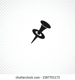 pin vector icon on white background.pin vector icon on white background.pin vector icon on white background.