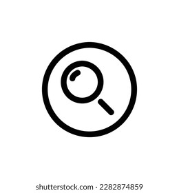 Pin Vector icon, Outline style, isolated on white Background.