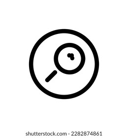 Pin-Vektorsymbol, Outline-Stil, einzeln auf weißem Hintergrund.