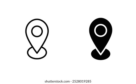 Conjunto de iconos de Vector en color blanco y negro.