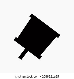 pin vector icon, sign, mark symbol. Modern,simple flat vector illustration for web site or mobile app