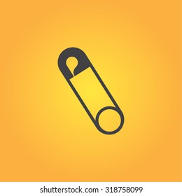 Pin vector icon for web and mobile