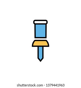 pin vector icon- vector pin icon for your business or website