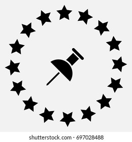 Pin vector illustration