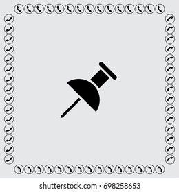 Pin vector illustration