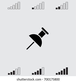 Pin vector illustration