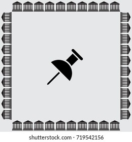 Pin vector illustration
