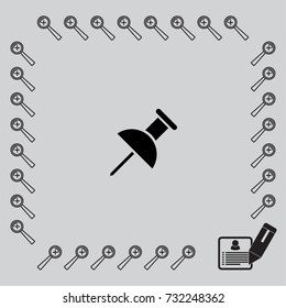 Pin vector illustration