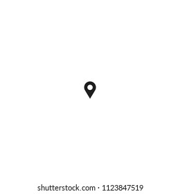 Pin vector in illustration icon concept.