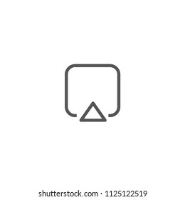 Pin vector in illustration icon concept.