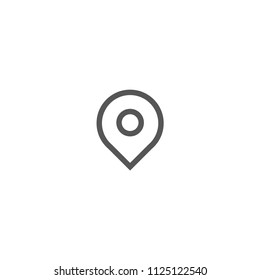 Pin vector in illustration icon concept.