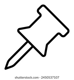 Pin Vector Line Icon Design