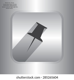 pin web icon. vector design