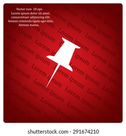 pin web icon. vector design