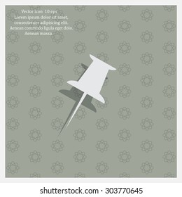pin web icon. vector design