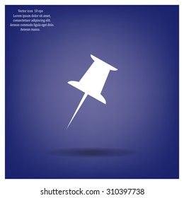 pin web icon. vector design