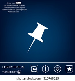 pin web icon. vector design