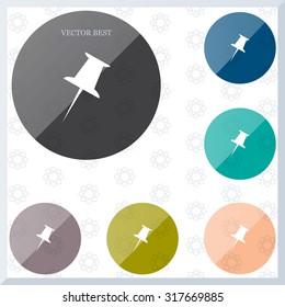 pin web icon. vector design