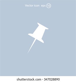 pin web icon. vector design