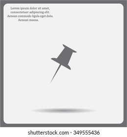 pin web icon. vector design
