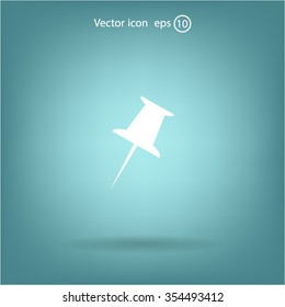 pin web icon, vector design