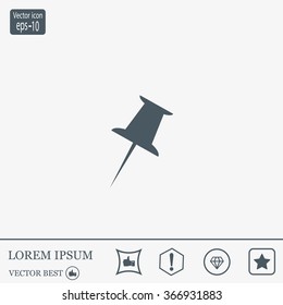 pin web icon. vector design