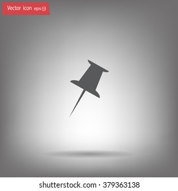 pin web icon. vector design