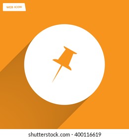 pin web icon. vector design