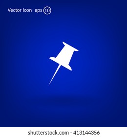 pin web icon. vector design