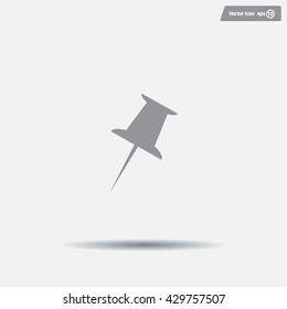 pin web icon. vector design
