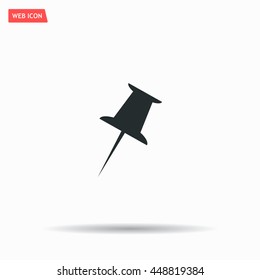 pin web icon. vector design