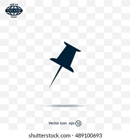 pin web icon. vector design