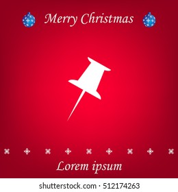 pin web icon. vector design