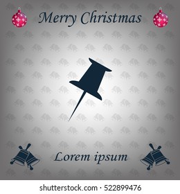 pin web icon. vector design