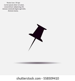 pin web icon. vector design