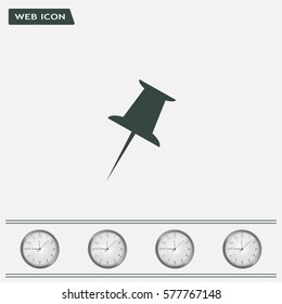 pin web icon. vector design